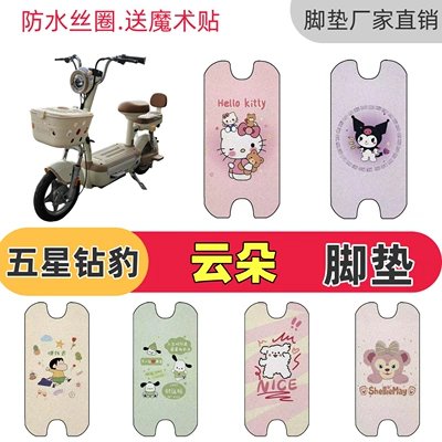 Suitable for the Five-Star Diamond Leopard Cloud electric vehicle, special wire loop floor mats, waterproof and non-slip, decorative and cute