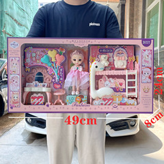 子供のお姫様のシミュレーションは、バービー人形のおもちゃの女の子の幼稚園機構の学生募集ギフトボックスの卸売りです。