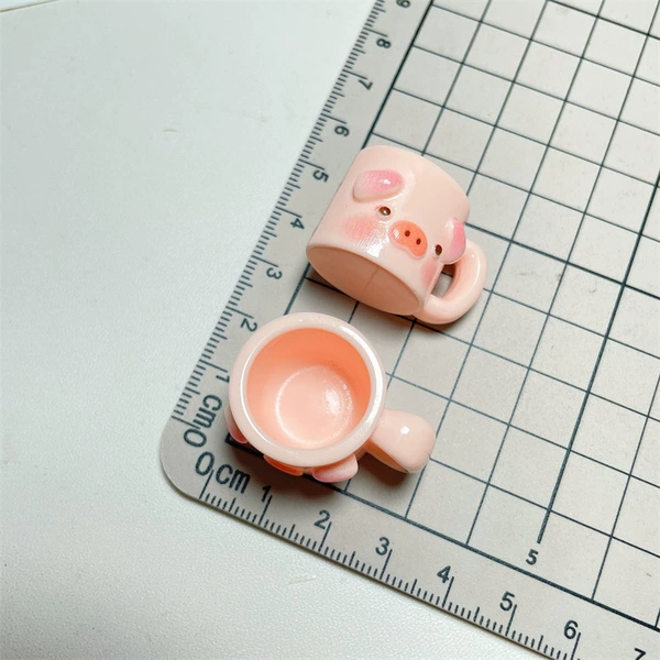 Three-dimensional pig cup-1# pink