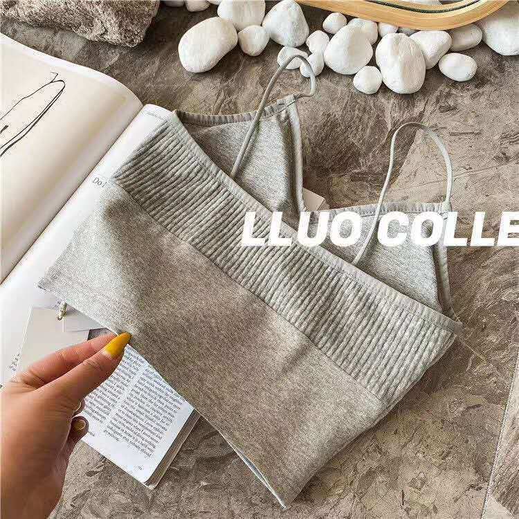 Camisola belleza espalda envuelta chaleco en el pecho desgaste interior de las mujeres desgaste exterior bottoming anti-Exposición con almohadilla en el pecho empujar hacia arriba chaleco deportivo ropa interior mujeres