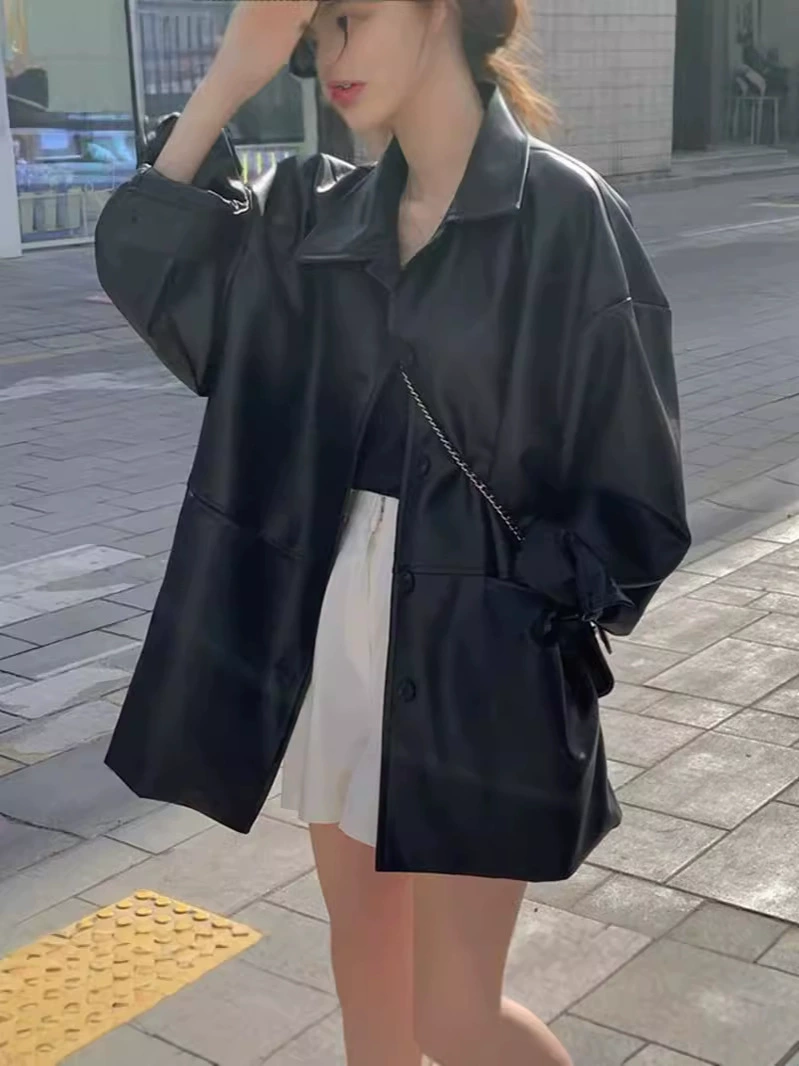 Осенняя куртка для отдыха, корейский стиль, oversize