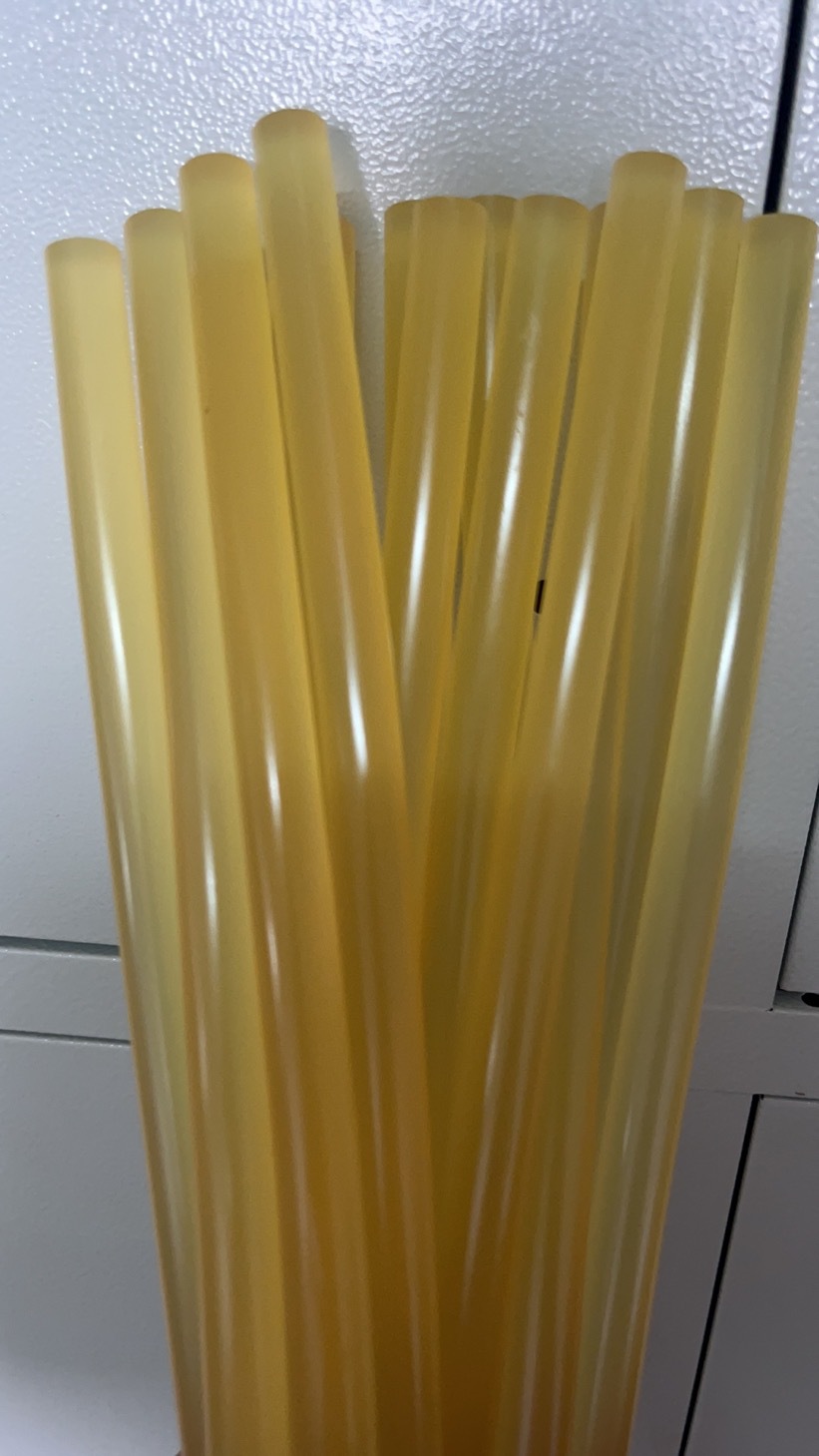 adhesivo de fusión en caliente transparente de alta viscosidad 7mm 11mm sello de cartón DIY sin dibujo de alambre EVA suministro directo de fábrica