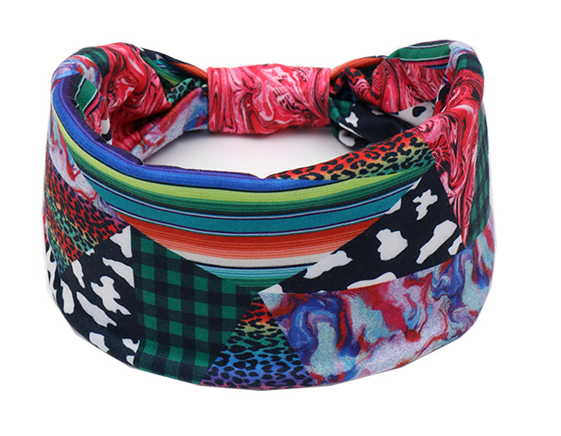 Women's Bohemian Printing Cloth Printing Hair Band display picture 3