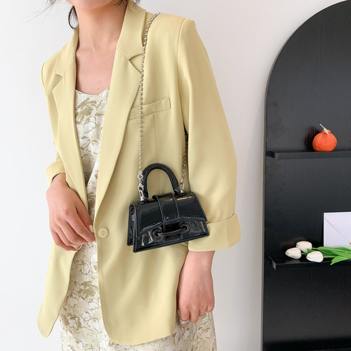 跨境时尚迷你单肩包夏季新款简约链条洋气斜挎女包ins手提包