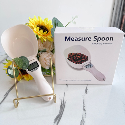 Household Pet Food Scale Large Spoon Measuring Scale with Removable Spoon Scale Pet Nutrition Scale Handheld Pet Food Scale Digital Scale