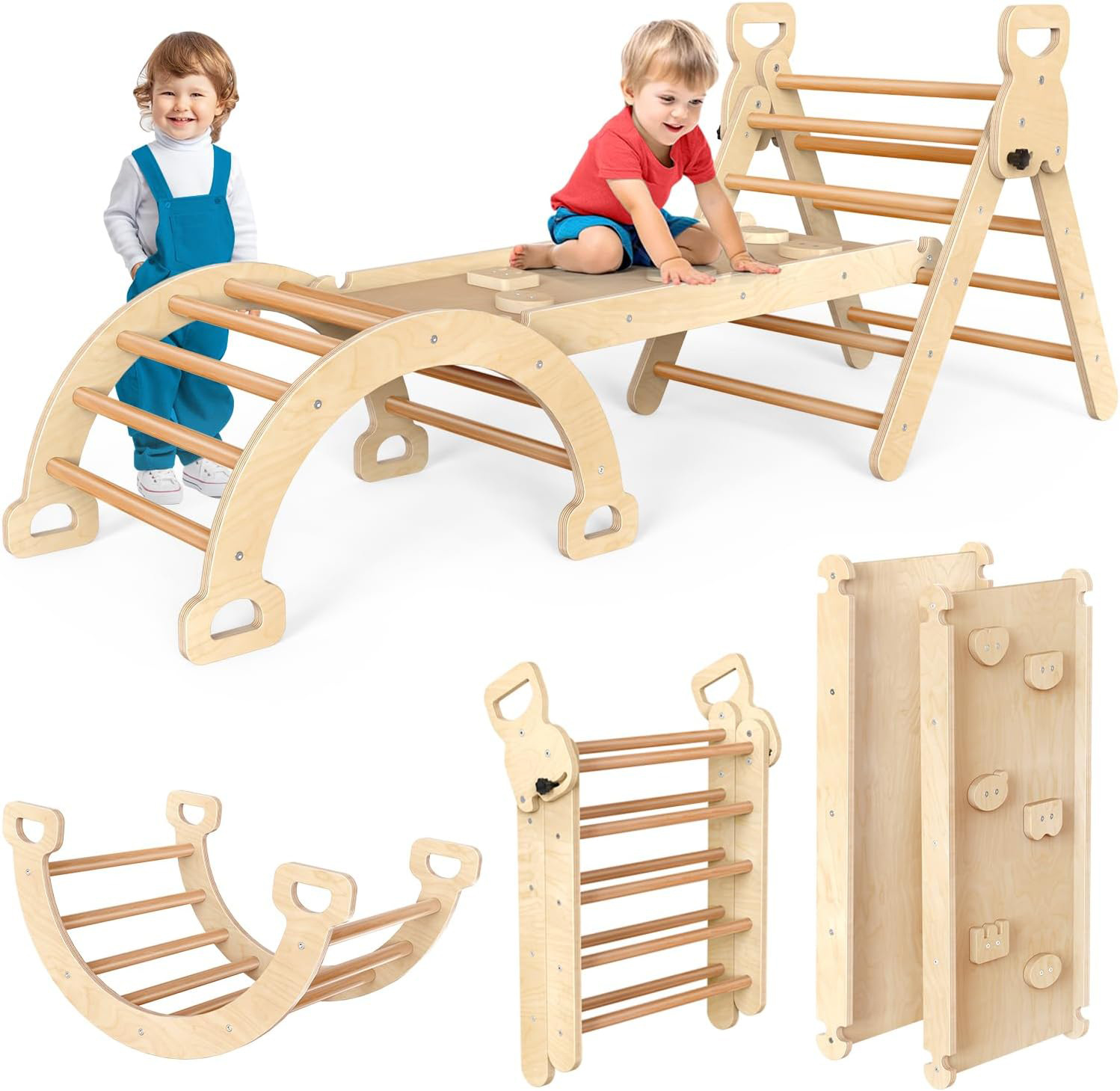 Marco de escalada de madera para niños transfronterizos de Amazon