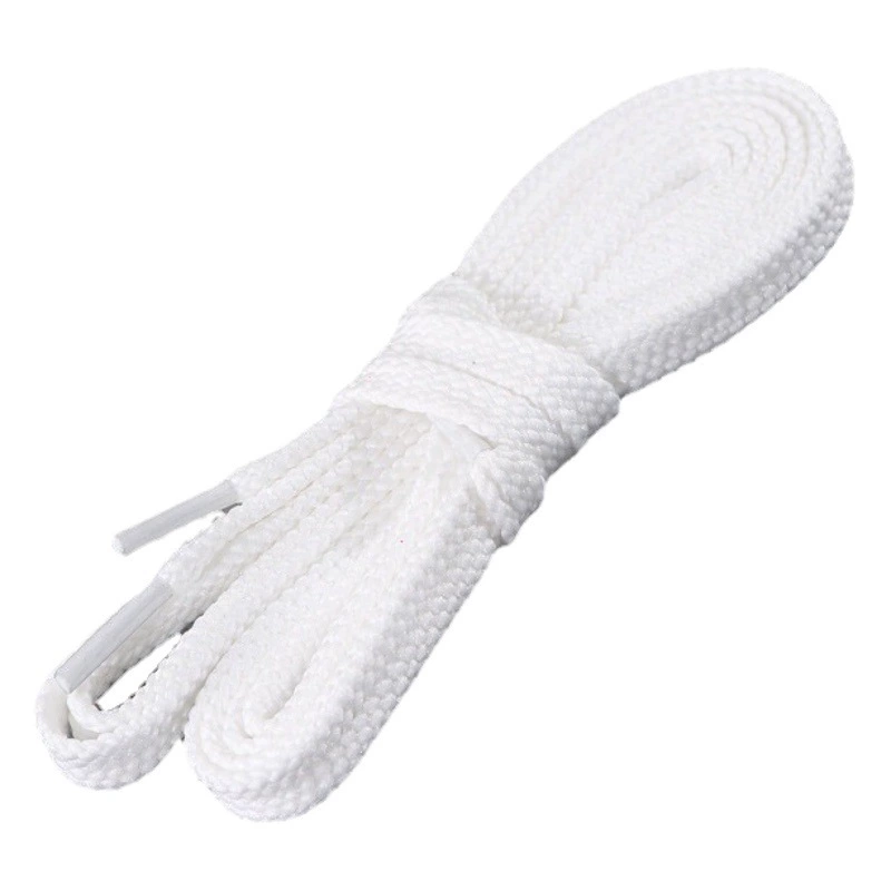 Хит продаж, двухслойные шнурки из полиэстера, белые, черные, красочные, подходят для повседневных спортивных белых шнурков.