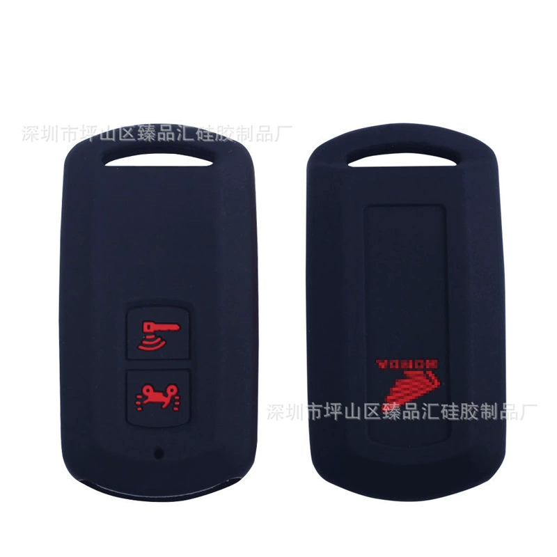 Подходит для нового мотоцикла Honda LEAD125/SH125/150, сумка для ключей с дистанционным управлением с 2 ключами, силиконовый брелок для ключей