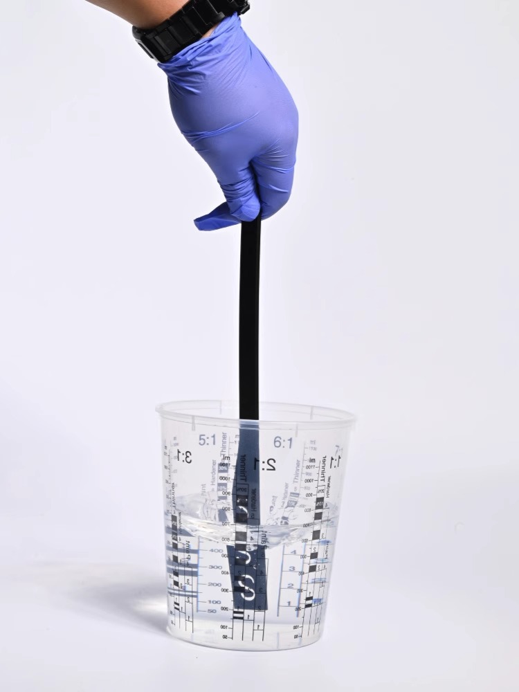 Paint Mixing Stick with Extended Handle, Large Barrel Can Be Used to Mix Evenly Plastic Disposable Paint Mixing Stick Tool