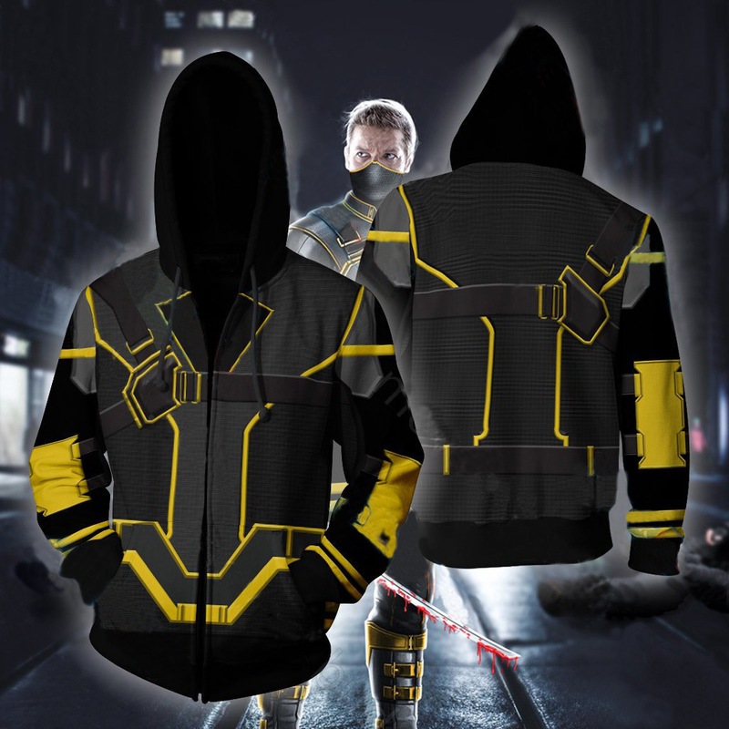 Dropshipping Film and Television Jacket Avengers 4 Battle of the End Lz Men's Suit Eagle Eye Cospaly Trendyy Sweatshirt