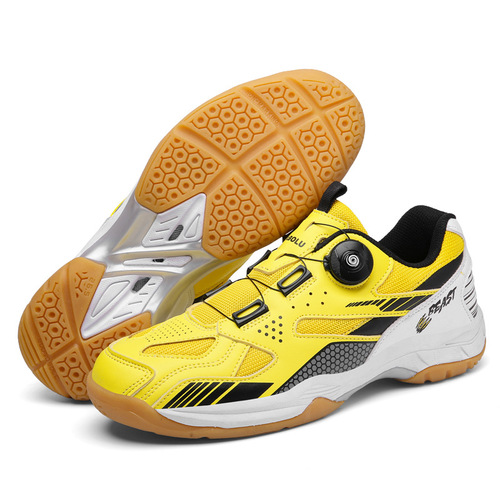 Cross-border foreign trade table tennis shoes for four seasons, sports training, badminton shoes for men and women, couple-friendly, breathable, shock-absorbing, running and tennis shoes.