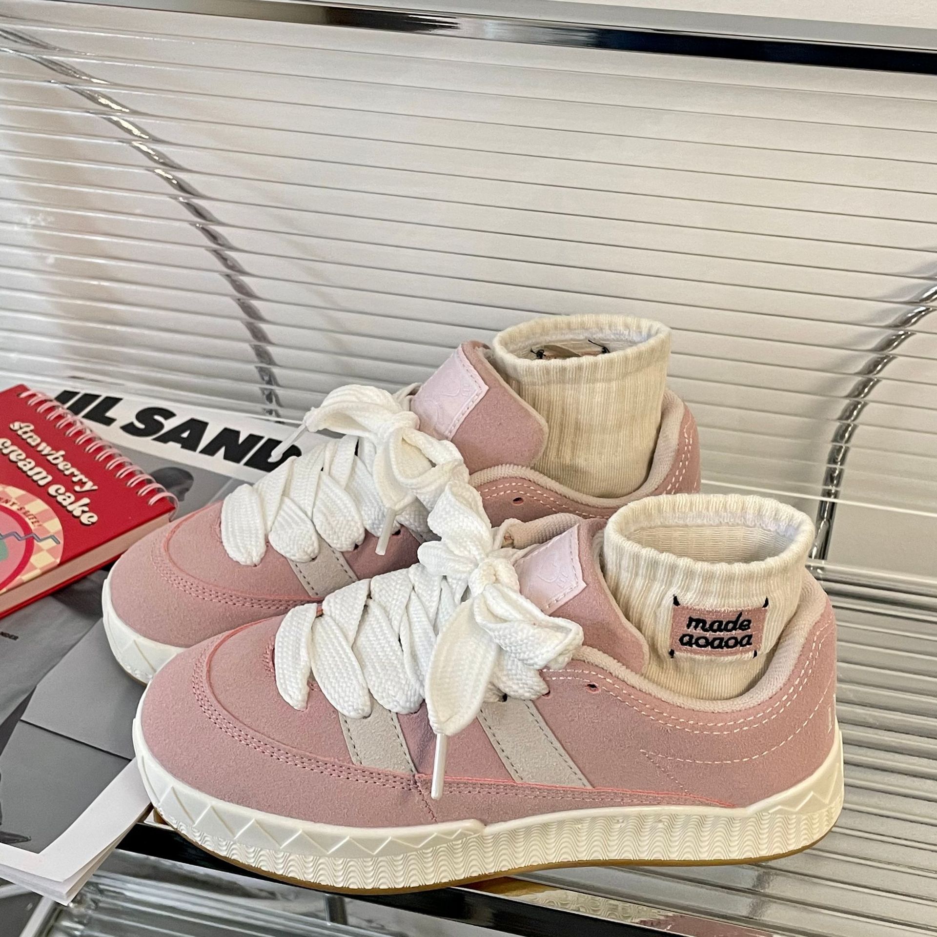 Damen Plateau Freizeitschuhe Im Amerikanischen Stil Für Damen_voghion.com