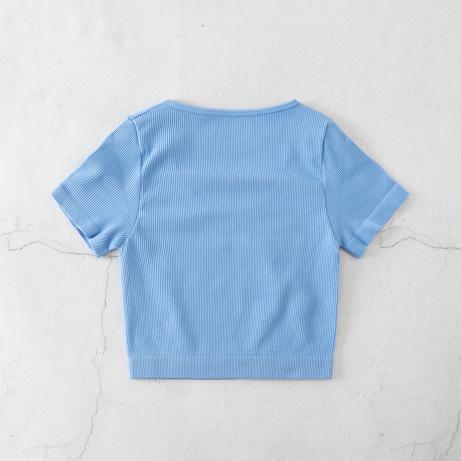 Women's Clothing yoga clothes sexy short elastic navel exposed fitness clothes autumn and winter T shirt seamless sportswear_voghion.com