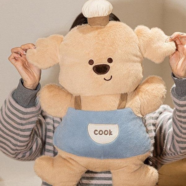 Dulces horneados lindos juguetes de peluche de conejo muñeca muñeca de corazón muñeca cocinero perro regalo de cumpleaños para niños