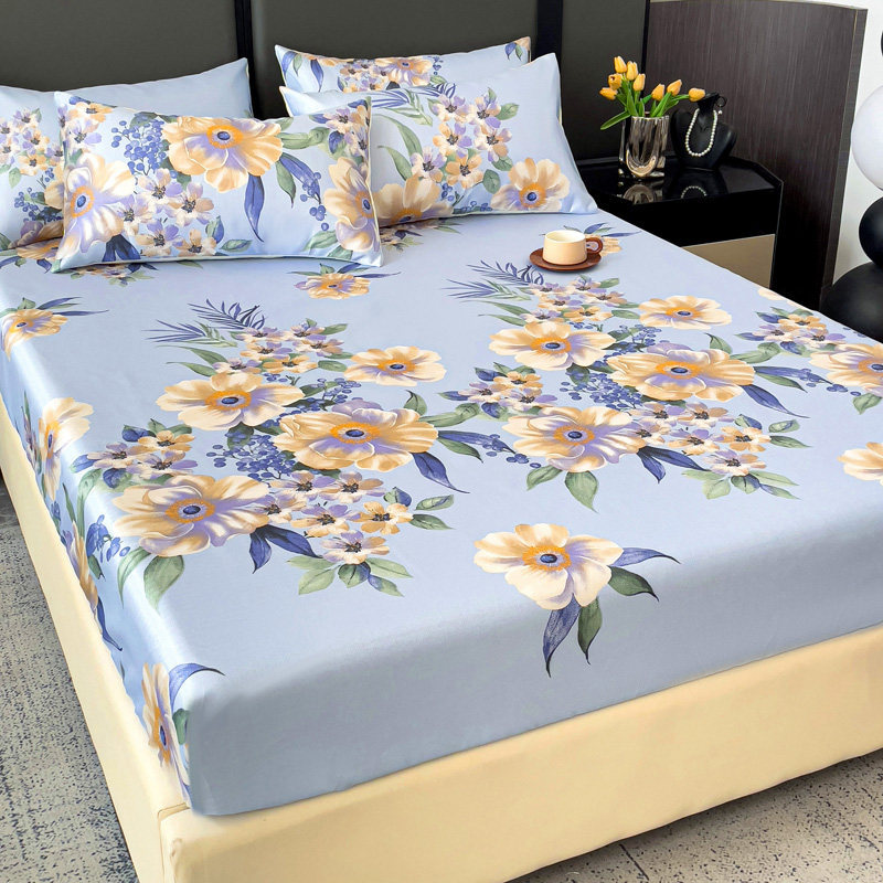 Cama de hielo de verano, cama desnuda de lujo ligera, cubierta de protección de colchón todo incluido, cubierta de cama de hielo lavada con agua. image 13