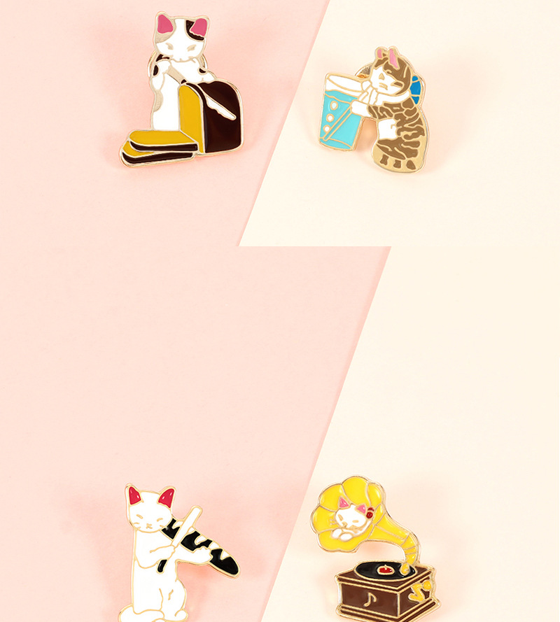11g Weight Brooches Classification Holiday, Daily Occasion Alloy Material Animal Pattern Unisex Gender Enamel Design Cartoon Style, Cute Style Cartoon Style Cute Pin Animal Alloy Enamel Unisex Brooches 7