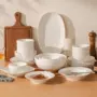 法式陶瓷家用纯白饭盘