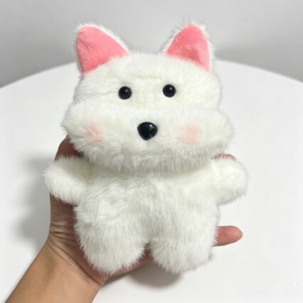 Large Cute Dog Plush Pendant West Highland Terrier Teddy Shiba Inu Puppy Doll Plush Wedding Toss Toy