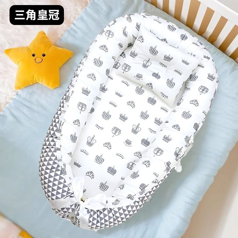 Cama de bebé portátil desmontable transfronteriza en la cama media para recién nacidos acostados para dormir