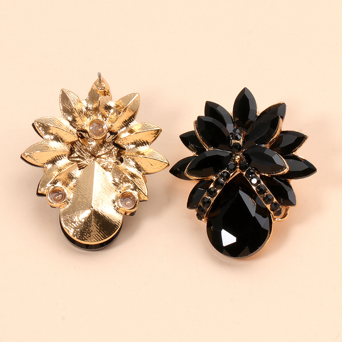 Pendientes De Diamantes De Flores De Moda display picture 3