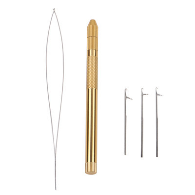 Crochet Bead Adjustable Four-in-One Wig Tool Foreign Trade Crochet Hair Weaving Hair Tool Metal Wholesale