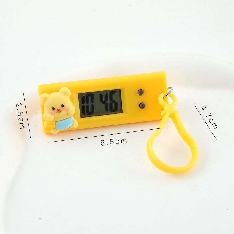 電子時計、かわいい漫画風、子供用ミニポータブル懐中時計、学生用多機能タイムレコーダー|undefined