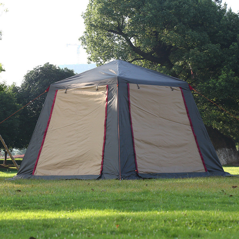 Travel big double-layer handheld automatic tent for hiking for…