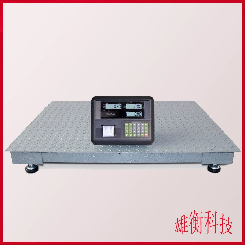 Печатные цифровые напольные весы 2 тонны/0,5 кг, платформа для взвешивания материалов, размер опциональный, 2т печатные весы