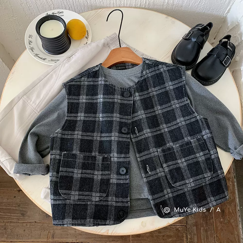 木野秋季童装儿童马甲湖州织里服饰男童韩版开衫外套宝宝洋气上衣