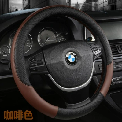 Steering wheel cover – Sale - general-quality-double-line-black-coffee-round