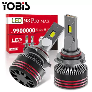 yobis ไฟหน้ารถยนต์ LED M8 PRO นำเข้าจากต่างประเทศ หลอดทองแดงเดี่ยว 120W ไฟหน้า H4 9005 ไฟแต่งรถ