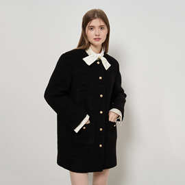 小香风外套女2025秋冬新款气质轻熟名媛上衣法式圆领外套轻熟风潮