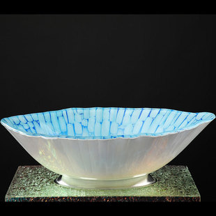 Hotel Restaurant Sashimi Tableware, Sashimi Frosted Dry Ice Plate, Conch-Shaped Shell-Shaped Sashimi Plate