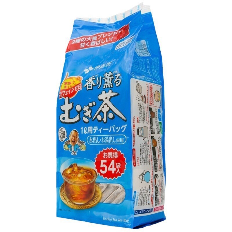 批发日本进口零食伊藤园大麦茶烘焙大麦茶包405g 速溶冲饮茶饮料