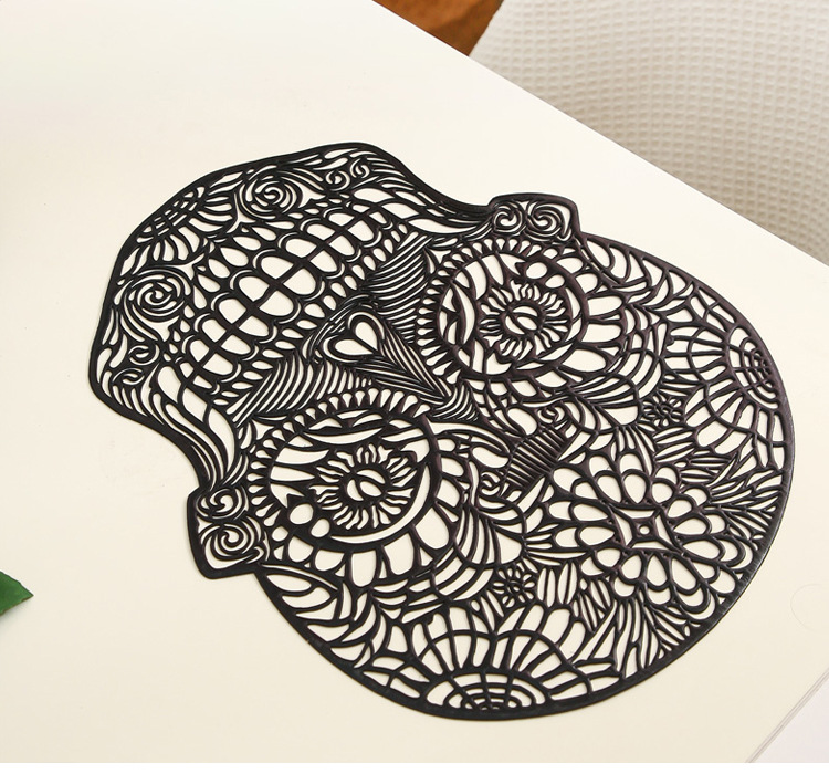 240g Weight Placemat Kitchen and drinking utensils Home Occasion Plastic Material Solid Color Pattern Fashion Style Fashion Solid Color Plastic Placemat 无