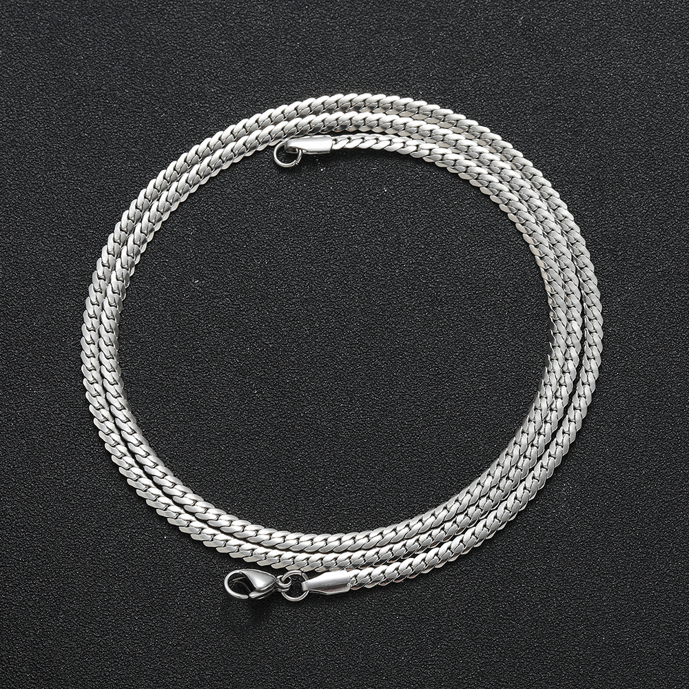 Titanium Cuban Panzerkette Für Damen Und Herren Modeschmuck_voghion.com