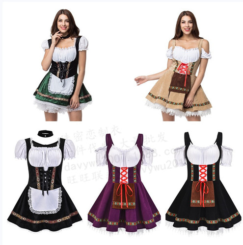 New style photo shoot Halloween beer girl dress shaping stage performance costume female servant dress