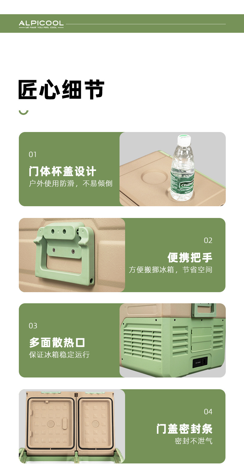 Ice Tiger Compressor Car Refrigerator Car Home Dual-use Refrigeration 12v24v Portable TA35 Youth Edition Dormitory Small