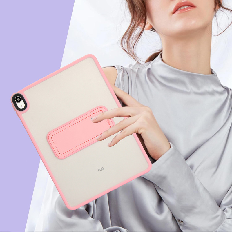 Skin-feel acrylic stand case transparent anti-drop protective cover