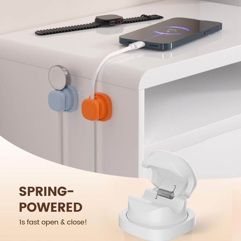 TEMU Amazon クロスボーダー磁気コードオーガナイザー、ケーブルクリップスプリング回転|undefined