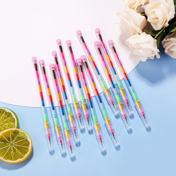 Cartoon creative 11 color crayon egg pen children's painting crayon pencil student stationery wholesale