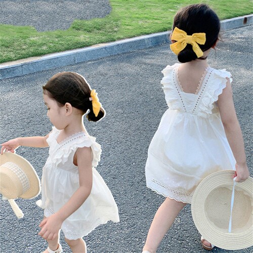 Girls camisole summer dress children's gauze dress children's princess dress baby girl summer dress