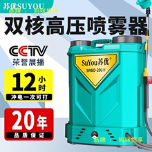 農用高壓背負式鋰電池智能噴灑充電農葯噴壺新式打葯機電動噴霧器