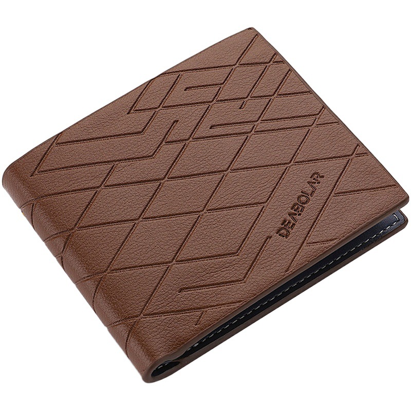 Factory spot cross-border new wallet men's horizontal pu men's wallet commuter with hinge wallet men on behalf of the hair
