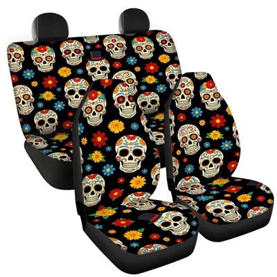 skull pattern custom car Universal seat cover