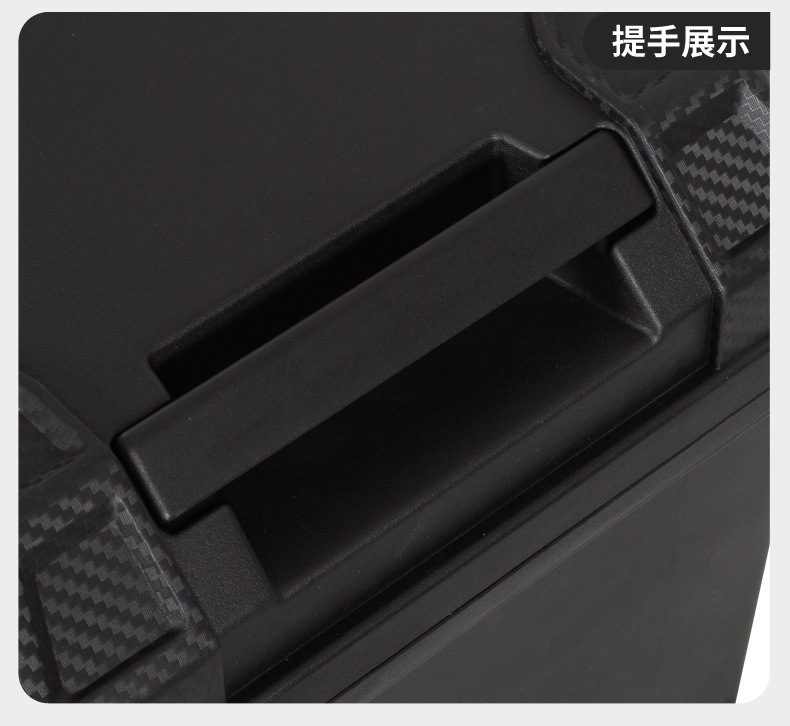 Cross-border motorcycle tail box, large-capacity detachable motorcycle trunk, waterproof storage box for electric bikes