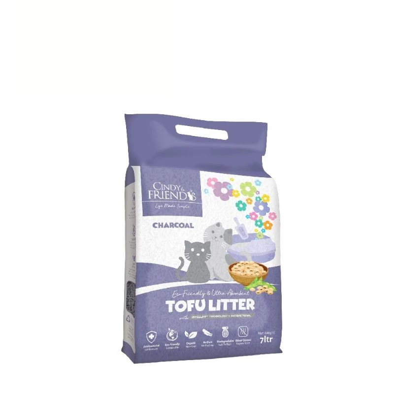 Arena de gato transfronteriza arena de tofu enfocada en el mercado filipino pequeño lote OEM maíz aglomerado arena de gato Cat Litter