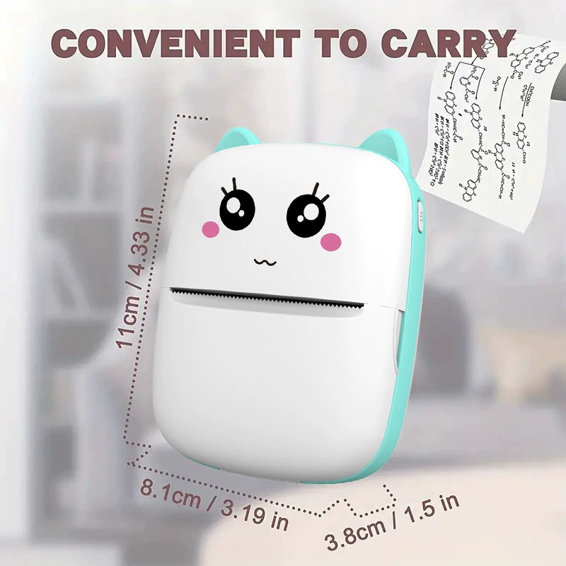 Cross -border explosion mini label thermal printer home small portable portable printer Pocket Printer