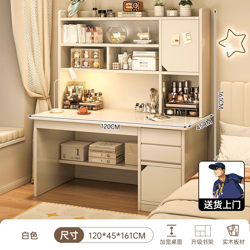 업그레이드된 원목 [강화 버전] 120CM 화이트