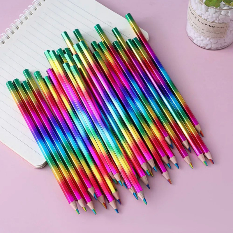 12-36Pc Four Colors Same Core Rainbow Pencils Children's跨境